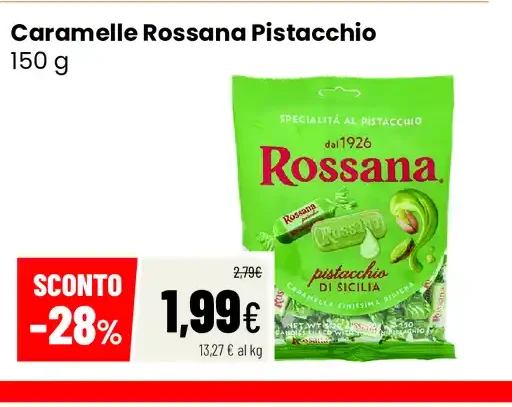 Caramelle Rossana Pistacchio