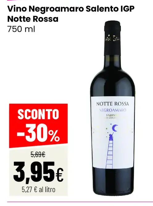Vino Negroamaro Salento IGP Notte Rossa