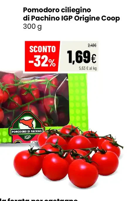 Pomodoro ciliegino di Pachino IGP Origine Coop