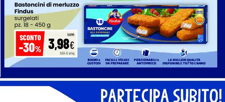 Bastoncini di merluzzo