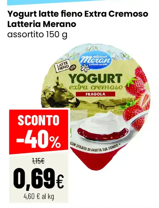 Yogurt latte fieno Extra Cremoso