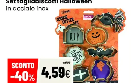 Set tagliabiscotti Halloween