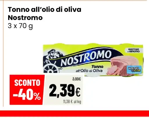 Tonno all’olio di oliva Nostromo