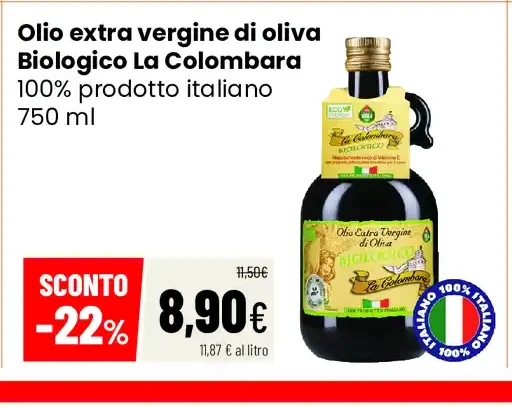 Olio extravergine di oliva biologico La Colombara