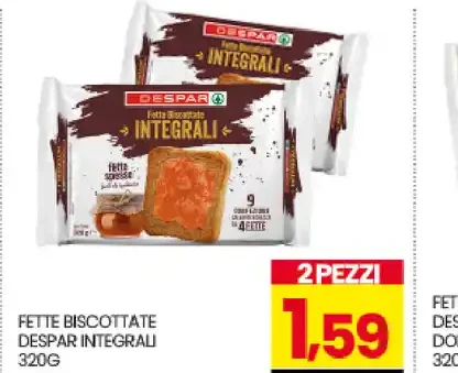 Fette biscottate Despar integrali