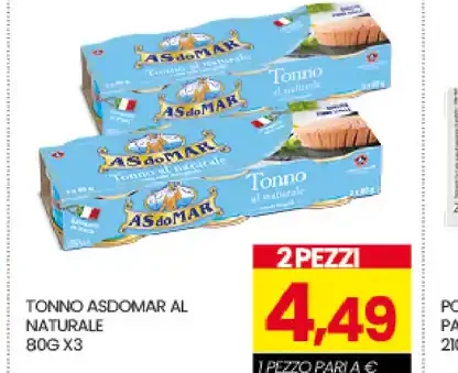 Tonno Asdomar al naturale