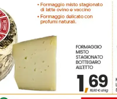 Formaggio misto stagionato Bottegaro all'etto