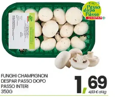Funghi champignon Despar Passo dopo Passo interi 350g
