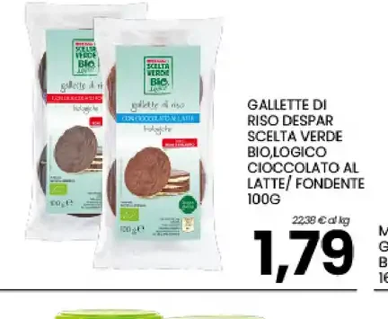 Gallette di riso al cioccolato