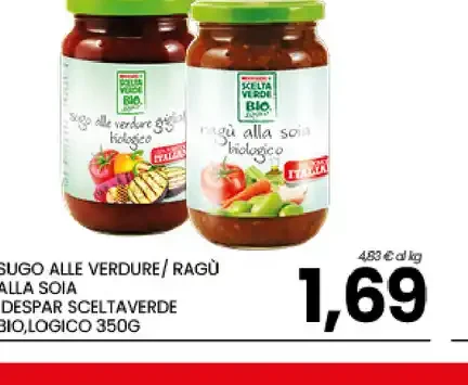 Sugo alle verdure e ragù alla soia