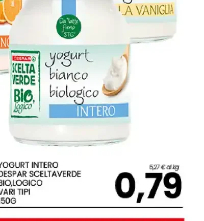 Yogurt intero biologico assortito
