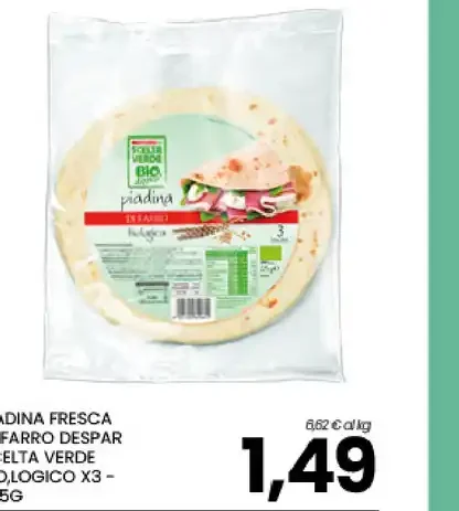 Piadina fresca biologica