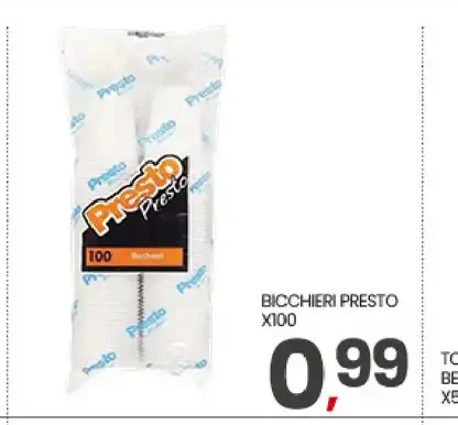 Bicchieri Presto