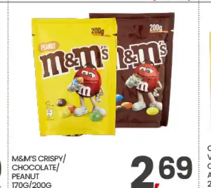 M&M's crispy chocolate peanut