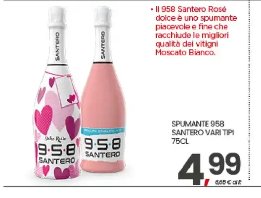 Spumante 958 Santero vari tipi