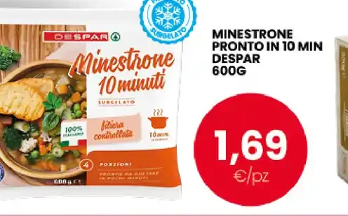 Minestrone pronto in 10 minuti