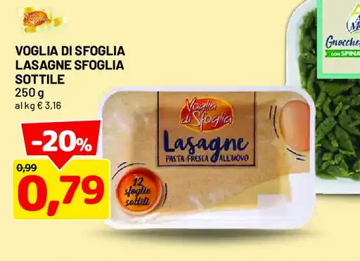 Lasagne sfoglia sottile