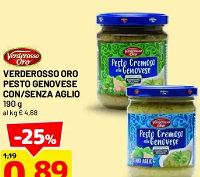 Pesto genovese con/senza aglio