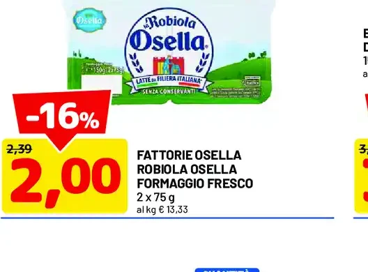 Robiola Osella formaggio fresco