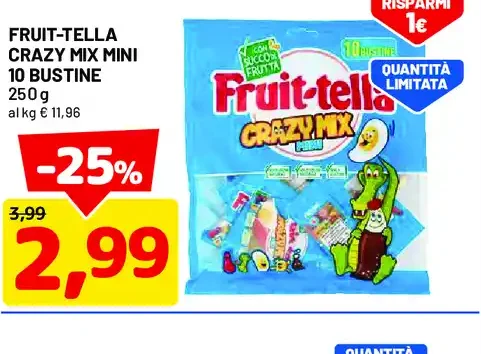 Fruit-Tella Crazy Mix mini