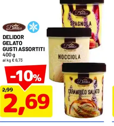 Gelato gusti assortiti