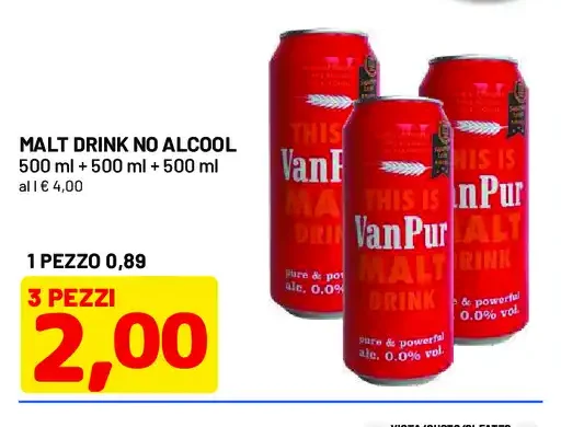 Malt drink analcolico