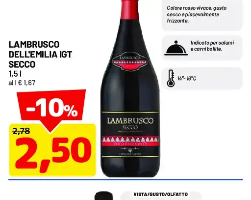 Lambrusco dell'Emilia secco
