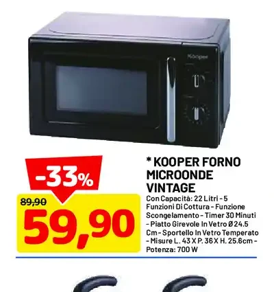 Kooper forno microonde vintage