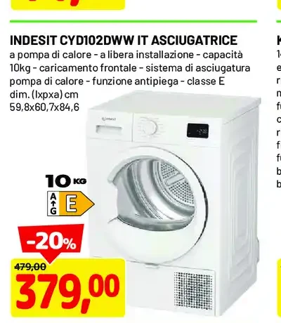 Indesit asciugatrice