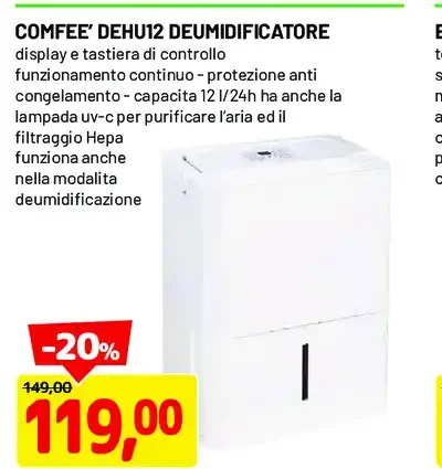Comfee deumidificatore