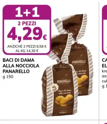 Baci di dama alla nocciola Panarello