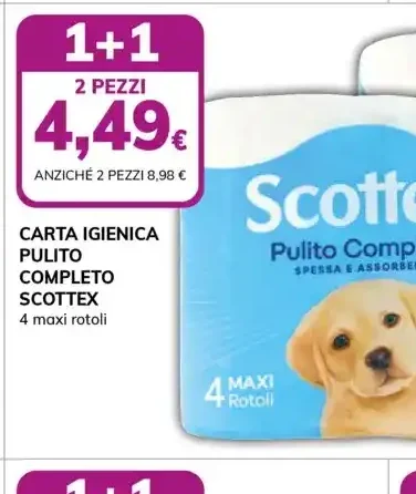 Carta igienica Pulito Completo Scottex