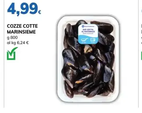 Cozze cotte Marinsieme