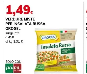 Verdure miste per insalata russa