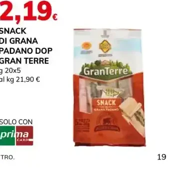 Snack di Grana Padano DOP Gran Terre