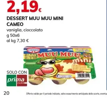 Dessert Muu Muu Mini Cameo