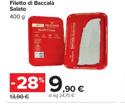 Filetto di baccalà salato