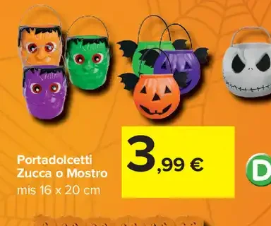 Portadolcetti Zucca o Mostro