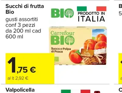 Succhi di frutta Bio Carrefour