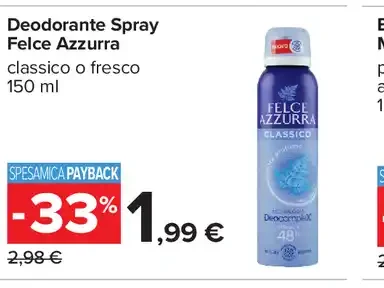 Deodorante spray Felce Azzurra