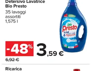 Detersivo lavatrice Bio Presto