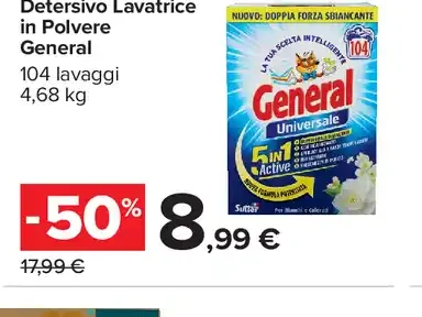 Detersivo lavatrice in polvere General