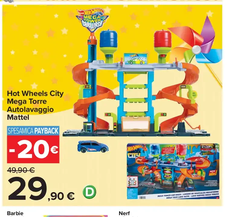 Hot Wheels City Mega Torre Autolavaggio