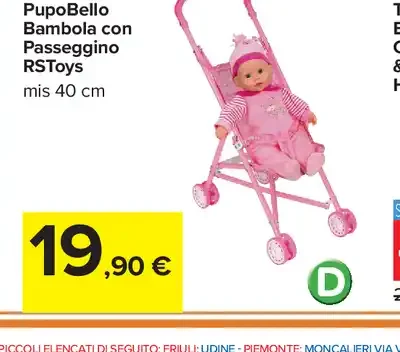 Bambola Passeggino PupoBello