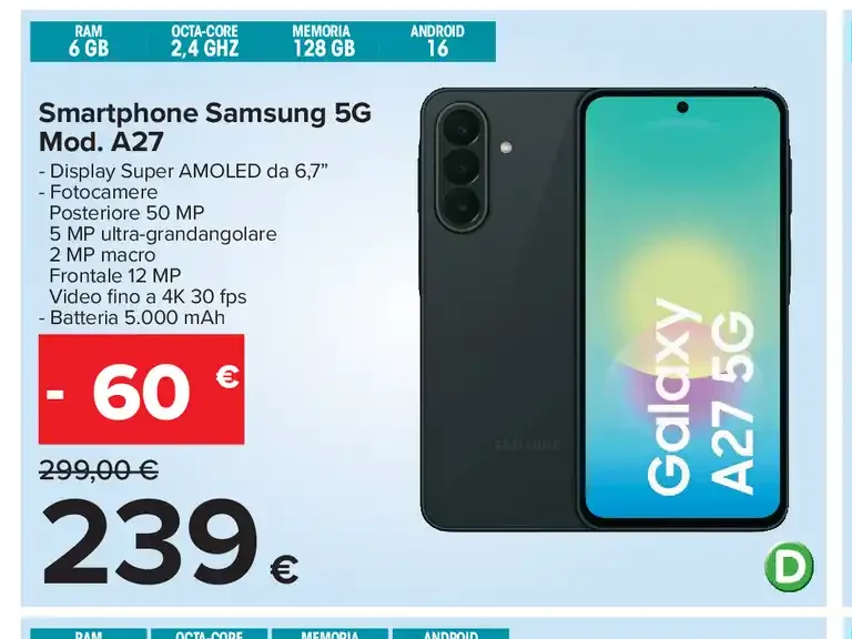 Smartphone Samsung Galaxy A27 5G