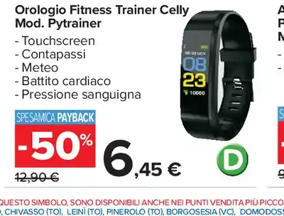 Orologio Fitness Trainer Celly Pytrainer