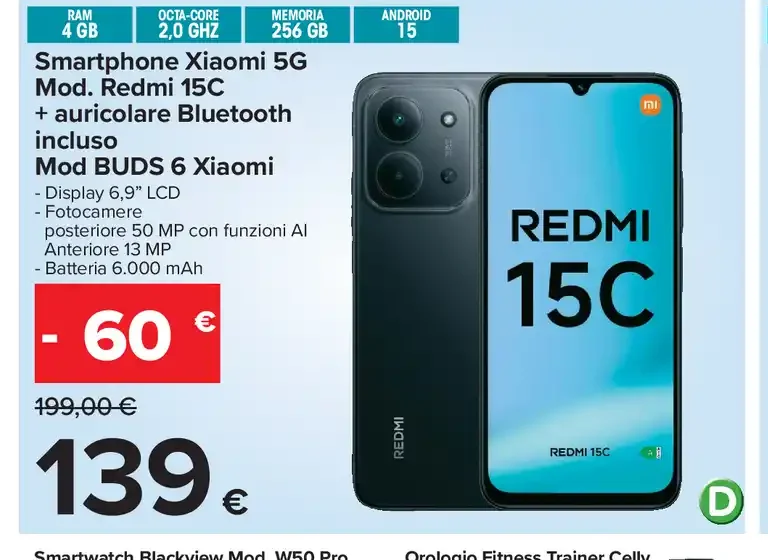 Smartphone Xiaomi Redmi 15C 5G