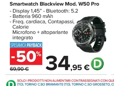 Smartwatch Blackview W50 Pro
