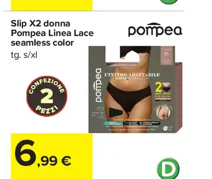 Slip X2 donna Pompea Linea Lace