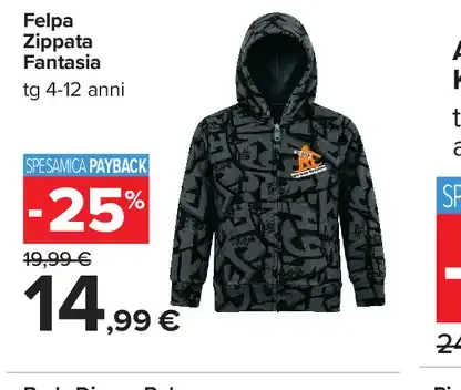 Felpa zippata fantasia